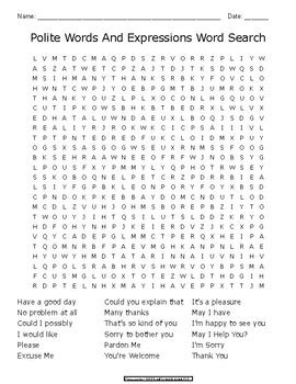polite crossword 9 letters.